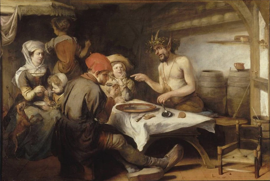 Il satiro e i paesani - Rouen, Musee des beaux arts